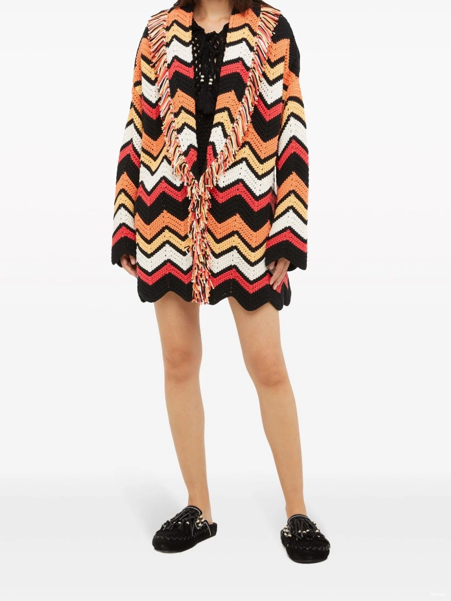 Cheap Women Kaleidoscopic cardigan knit chevron Alanui 0728